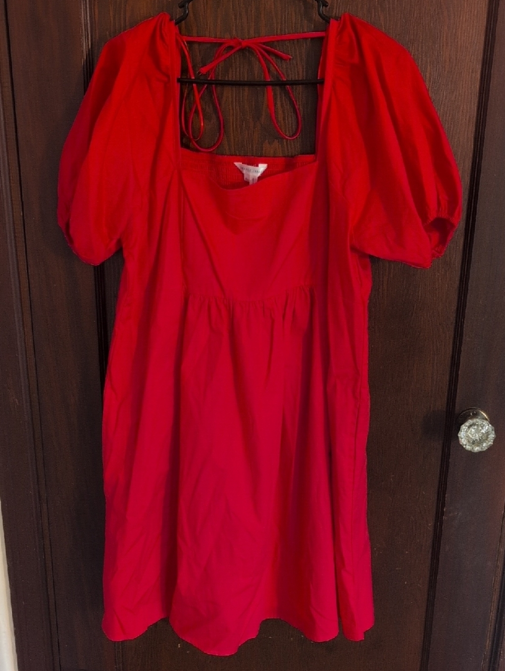 Draper James Scarlet Smocked Waist Dress Cotton Size XL